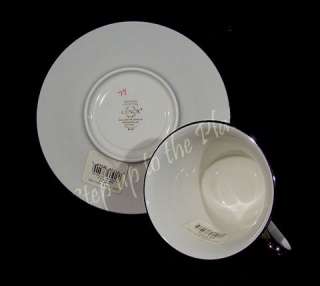   New HOLIDAY Platinum Cup & Saucer /s Dimension 1st Quality Christmas