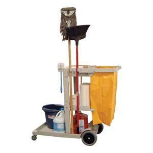  Luxor Cleaning Service Cart Gray   Model jcb8 gray Health 