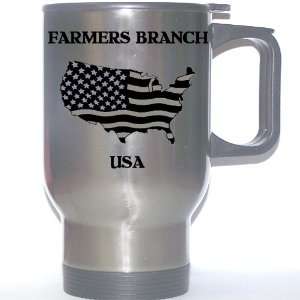 US Flag   Farmers Branch, Texas (TX) Stainless Steel Mug 