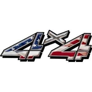  Full Color 4x4 Truck Decals With American Flag Automotive