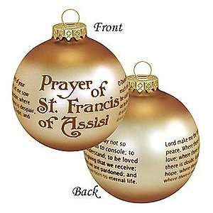  Prayer of St. Francis of Assisi Ornament