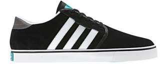 New Adidas Originals Mens SEELEY Black Shoes Retro Gazelle Trainers 