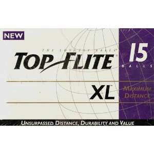 Top Flite XL Maximum Distance Golf Balls   Box of 15 Balls
