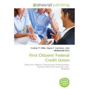    First Citizens Federal Credit Union (9786134161282) Books