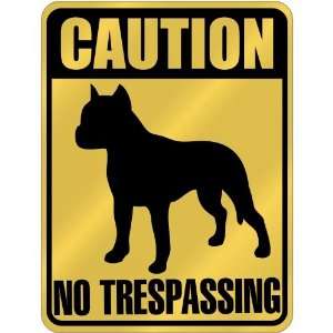    American Staffordshire Terrier   No Trespassing  Parking Sign Dog