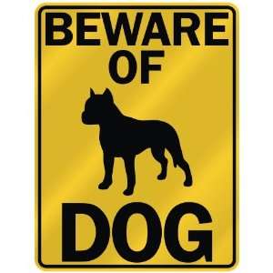   AMERICAN STAFFORDSHIRE TERRIER  PARKING SIGN DOG
