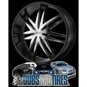  22x9.5 HELO wheels HE868 Gloss Black Machined wheels rims Automotive