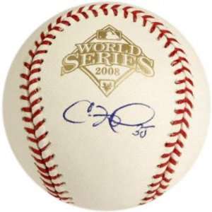 Cole Hamels Autographed Baseball  Details 2008 World Series Baseball
