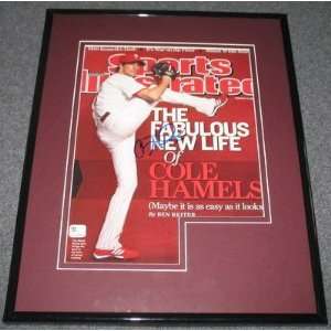 Cole Hamels Signed Framed Sports Illustrated Gai