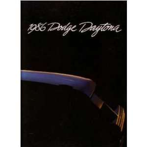  1986 DODGE DAYTONA Sales Brochure Literature Book 