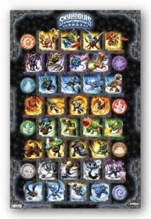 VIDEO GAME POSTER Skylanders   Spyros Adventure   Grid  