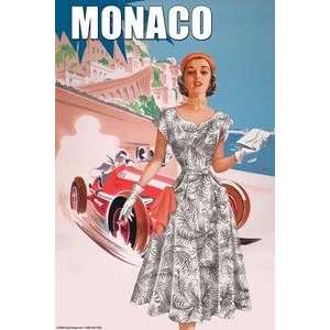  Paper poster printed on 12 x 18 stock. Monaco Ladys 50 