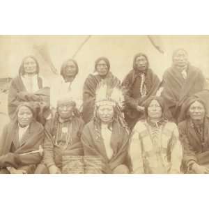  Lakota chiefs 20X30 Paper with Black Frame