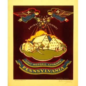    1936 Poster for Ephrata Cloister, Lancaster Co., PA