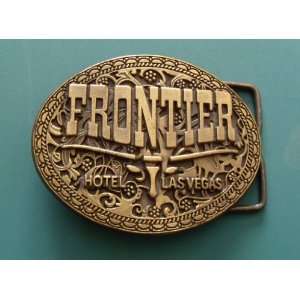  Frontier Hotel Las Vegas Collectible Belt Buckle 