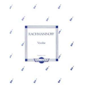  Rachmaninoff / Vocalise Op 34 No 14 For Viola Edited by 