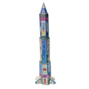    Color Me 3 D Velvet Rocket Craft Kit (Makes 12) Toys & Games
