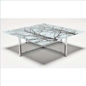  Innovation USA Graphic Square Glass Coffee Table 