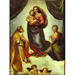   Raffaello Sanzio   32 x 42 inches   Sistine Madonna