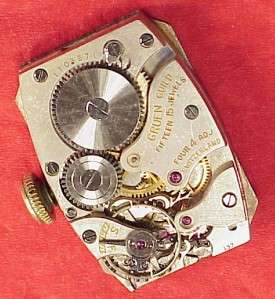 Vintage 14k goldfilled Gruen Caliber 157 Movement 1930 Wristwatch Case 