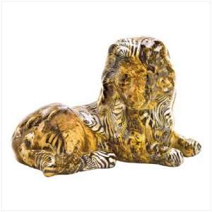 AFRICAN LION Patchwork Animal Skins STATUE/Figurine  