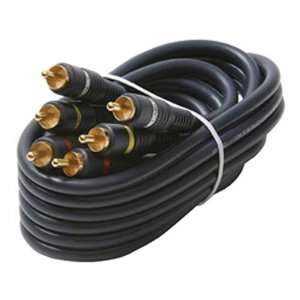  50ft 3 RCA to 3 RCA M/M Gold Plated Cable Electronics