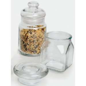  Anchor Hocking 4 Ounce Nicole Jar with Glass Lid, 6 Pack 