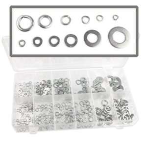  350 Piece Lock Washer Flat Washer Shop Hardware Assortment 