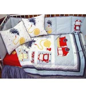  Patch Magic FRTR Series Fire Truck Crib Bedding Collection Baby