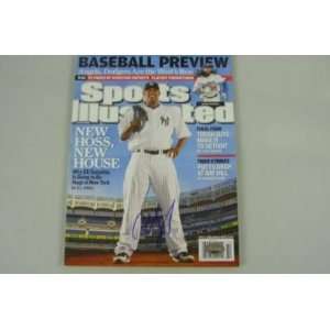  Yankees C.c. Sabathia Signed Sports Illustrated Mag Psa 