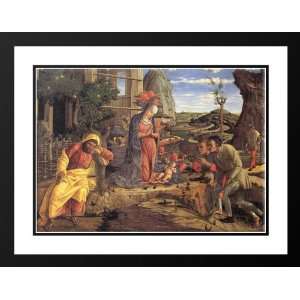 Mantegna, Andrea 38x28 Framed and Double Matted The Adoration of the 
