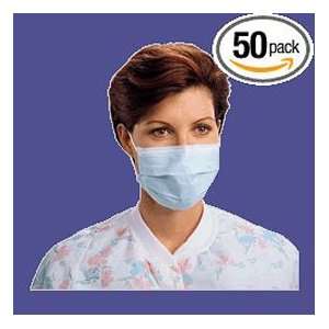   Masks Blue with Fiberglass Free, Box of 50