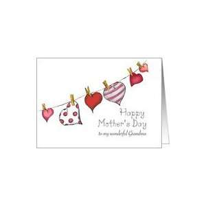  Across the Miles   Mothers Day   Grandma   Hearts Card 