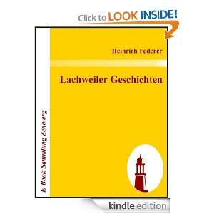   (German Edition) Heinrich Federer  Kindle Store
