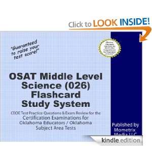 OSAT Middle Level Science (026) Flashcard Study System CEOE Test 