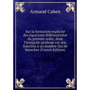   Ã  un nombre fini de branches (French Edition) Armand Cahen Books