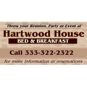    3x6 Vinyl Banner   Bed And Breakfast Hartwood 