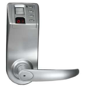  Fingerprint Door Lock with Keypad & LCD Screen   Satin 