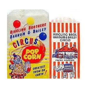com 2 Vintage Different Ringlin Bros. Barnum Bailey Circus Snack Bags 