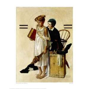  Spirit of Education Norman Rockwell. 26.50 inches by 34 