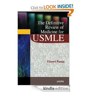   Review of Medicine for USMLE Vineet Punia  Kindle Store