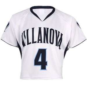  NCAA Villanova Wildcats #4 White Replica Lacrosse Jersey 
