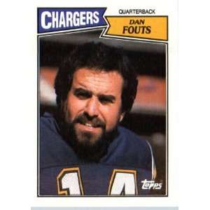  1987 Topps # 340 Dan Fouts San Diego Chargers Football 
