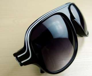 2011 Winter New Fashion Vogue Trendy Stripe BIG Sunglasses With Case 2 