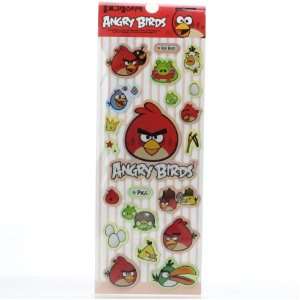 Rovio Angry Birds Assorted Metallic Stickers Red Bird 