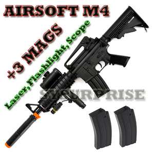 M83A2 M4 M16 M4A1 AEG Airsoft Electric Rifle Gun +3 Mag  
