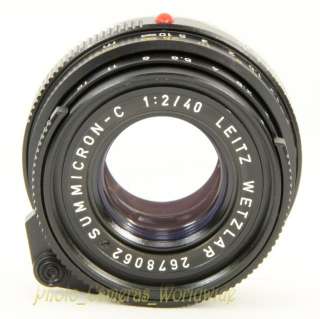 LEICA Summicron C 40mm F2   Leica M Mount Pin SHARP Lens by LEITZ   98 