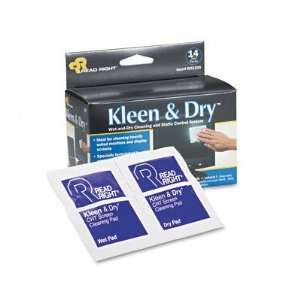  New Kleen & Dry Screen Cleaner Wet Wipes Cloth 5 x 5 Case 