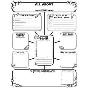  Scholastic Graphic Organizer Poster   All About Me Web 