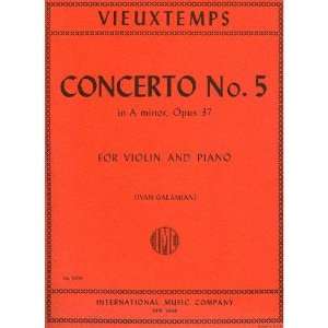 Vieuxtemps Concerto No. 5 in a minor Op. 37. For Violin and Piano. by 